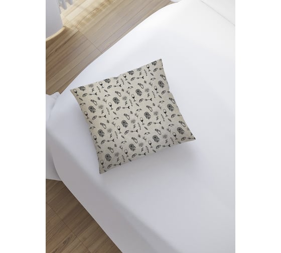 Наволочка декоративная JoyArty Атрибуты вечности на молнии, 45x45 см sl_385280 1