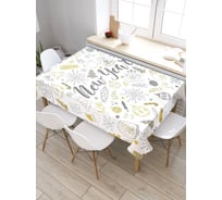 Скатерть прямоугольная тканевая JOYARTY на стол с рисунком Новый год 145х180 см tc_427869_180x145