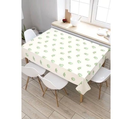 Скатерть прямоугольная тканевая JOYARTY на стол с рисунком Милая мордочка 120х145 см tc_428060_120x145 1