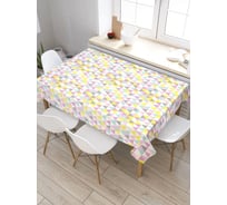 Прямоугольная скатерть из сатена JoyArty Треугольная мозаика tc_29560_120x145