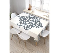 Прямоугольная скатерть из сатена JoyArty Узоры барокко tc_29254_120x145