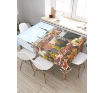 Скатерть JoyArty Центр Таллина, прямоугольная, из сатена tc_28571_120x145