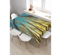 Прямоугольная скатерть из сатена JoyArty Утренний лес tc_32238_120x145