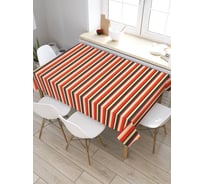 Прямоугольная скатерть из сатена JoyArty Традиционные полоски tc_32213_120x145