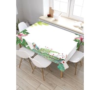 Прямоугольная скатерть из сатена JoyArty Тропический цвет tc_32151_120x145