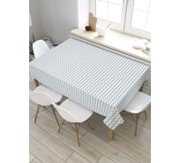 Прямоугольная скатерть из сатена JoyArty Тонкие зигзаги tc_31861_120x145