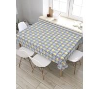Прямоугольная скатерть из сатена JoyArty Узорные многоугольные фигуры tc_31803_120x145