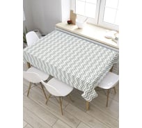 Прямоугольная скатерть из сатена JoyArty Тонкие и толстые волны tc_31798_120x145