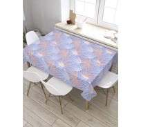 Прямоугольная скатерть из сатена JoyArty Тополиный пух tc_31964_120x145