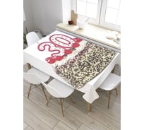 Прямоугольная скатерть из сатена JoyArty Торт на 30-летие tc_33176_120x145