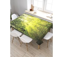 Прямоугольная скатерть из сатена JoyArty Тихая речушка перед восходом tc_32836_120x145