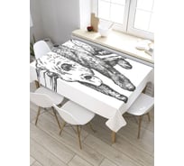 Прямоугольная скатерть из сатена JoyArty Уставший медведь tc_32250_120x145
