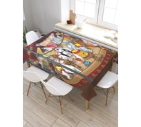 Скатерть JoyArty Цирковая вечеринка, прямоугольная, из сатена tc_9509_120x145