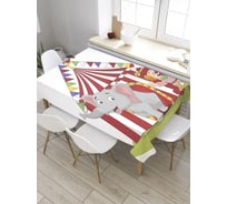 Скатерть JoyArty Цирковой слон, прямоугольная, из сатена tc_9510_120x145