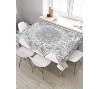 Скатерть JoyArty Цепь мандалы, прямоугольная, из сатена tc_31944_120x145
