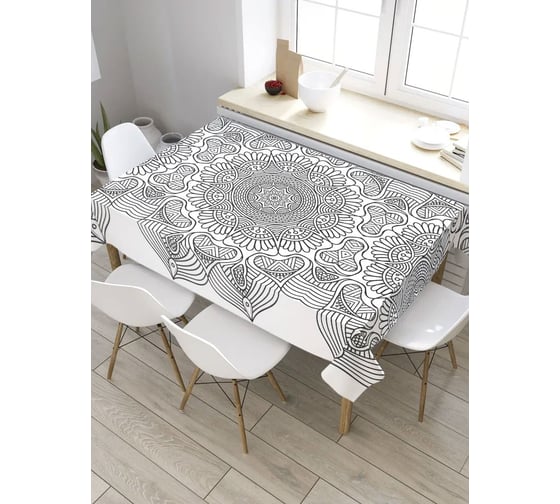Скатерть JoyArty Цепь мандалы, прямоугольная, из сатена tc_31944_120x145 1