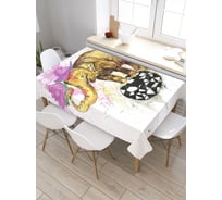 Скатерть JoyArty Цирковой слон, прямоугольная, из сатена tc_37313_120x145