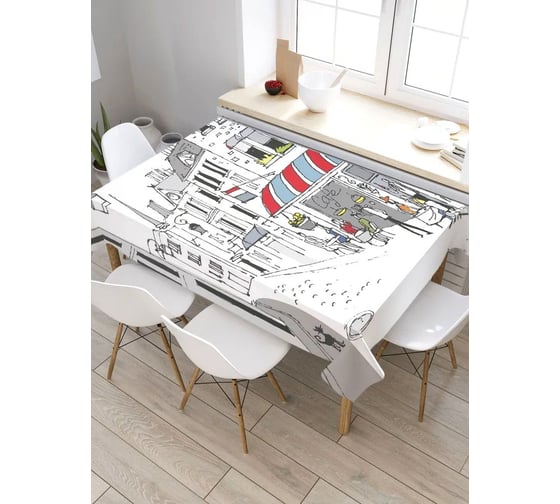 Скатерть JoyArty Частный магазинчик, прямоугольная, из сатена tc_27801_120x145 1