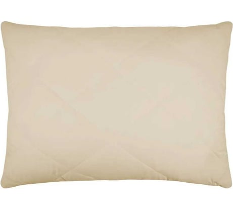 Подушка стеганая Guten Morgen Вулсофт шерсть верблюжья, холлофайбер, микрофибра, 50x70 см ПСВс-50-70