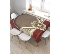 Скатерть JoyArty Часы ретро автомобиля, прямоугольная, из сатена tc_9672_120x145