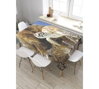Скатерть JoyArty Черепаха на дне, прямоугольная, из сатена tc_35236_120x145