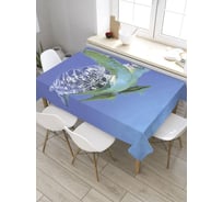 Скатерть JoyArty Черепаха с рыбками, прямоугольная, из сатена tc_35239_120x145