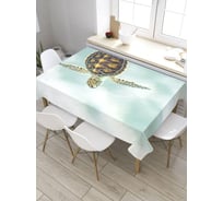 Скатерть JoyArty Черепаха в полете, прямоугольная, из сатена tc_35235_120x145