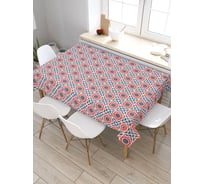Скатерть JoyArty Чередование фигур, прямоугольная, из сатена tc_29839_120x145
