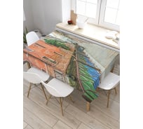 Прямоугольная скатерть из сатена JoyArty Улочка Венеции tc_37889_120x145