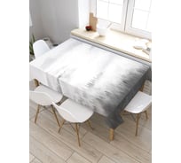 Прямоугольная скатерть из сатена JoyArty Туманные холмы tc_30980_120x145