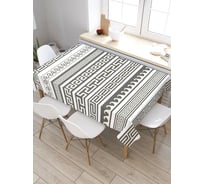 Прямоугольная скатерть из сатена JoyArty Узорчатые полосы tc_30482_120x145
