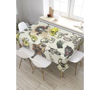 Скатерть JoyArty Черепа животных, прямоугольная, из сатена tc_32690_120x145