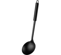 Половник Mallony classico nero из нержавеющей стали, цвет черный, non-stick (рабочая часть) 105268