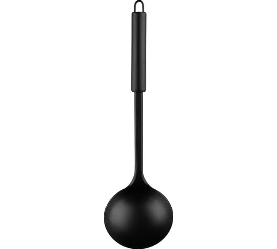 Половник Mallony classico nero из нержавеющей стали, цвет черный, non-stick (рабочая часть) 105268