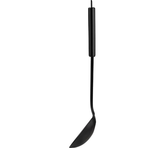 Половник Mallony classico nero из нержавеющей стали, цвет черный, non-stick (рабочая часть) 105268