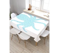 Прямоугольная скатерть из сатена JoyArty Узорчатый осьминог tc_5407_120x145
