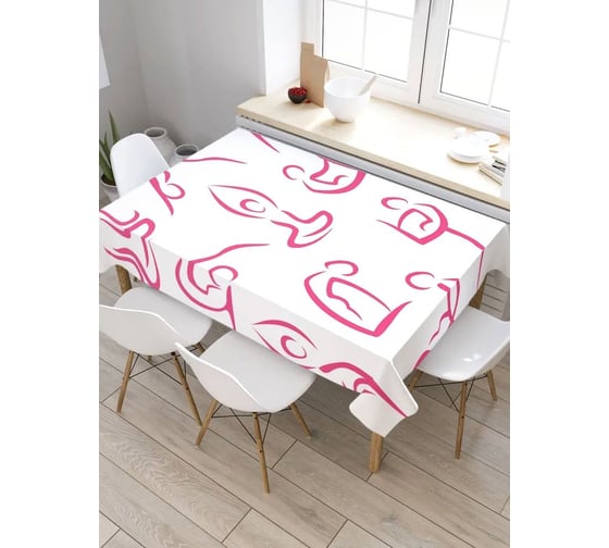 Прямоугольная скатерть из сатена JoyArty Упражнения йоги tc_37571_120x145 1