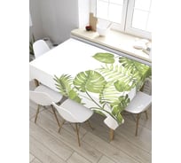 Прямоугольная скатерть из сатена JoyArty Тропические растения tc_58071_120x145