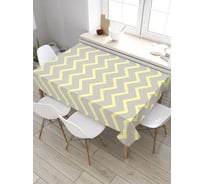 Скатерть JoyArty Чередование зигзага, прямоугольная, из сатена tc_34720_120x145