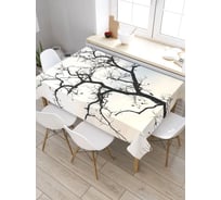 Скатерть JoyArty Черное дерево, прямоугольная, из сатена tc_6091_120x145