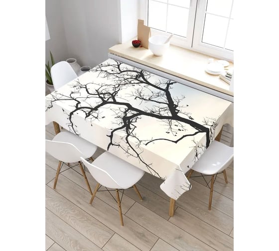 Скатерть JoyArty Черное дерево, прямоугольная, из сатена tc_6091_120x145 1