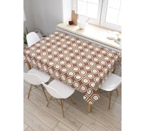 Скатерть JoyArty Четырехкапельный мотив, прямоугольная, из сатена tc_28653_120x145