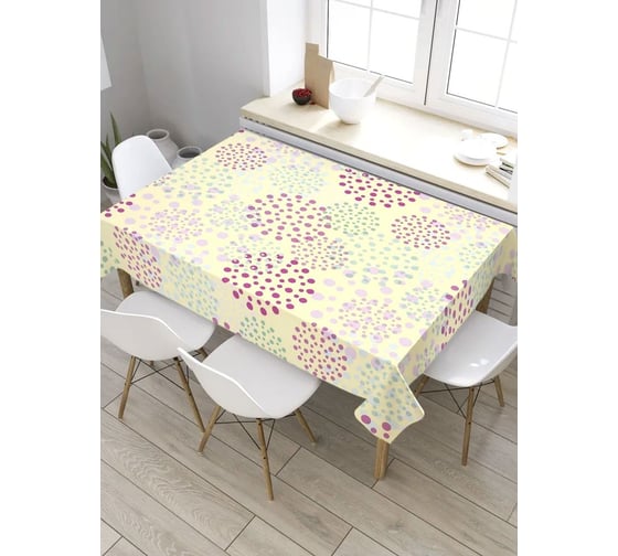 Скатерть JoyArty Шары из точек, прямоугольная, из сатена tc_28500_120x145 1