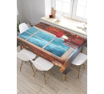 Скатерть JoyArty Чудесный вечер, прямоугольная, из сатена tc_20318_120x145