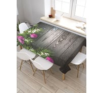 Скатерть JoyArty Шары для елки, прямоугольная, из сатена tc_21477_120x145