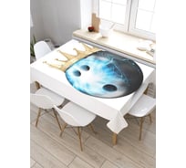 Скатерть JoyArty Шар-король, прямоугольная, из сатена tc_38142_120x145