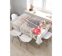 Скатерть JoyArty Чудный праздник, прямоугольная, из сатена tc_5720_120x145