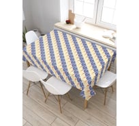 Скатерть JoyArty Чешуйчатое поле, прямоугольная, из сатена tc_30706_120x145