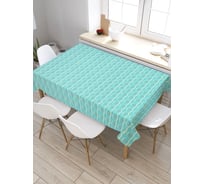 Скатерть JoyArty Чешуйчатые волны, прямоугольная, из сатена tc_30640_120x145