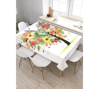 Скатерть JoyArty Чувства в цветах, прямоугольная, из сатена tc_6426_120x145